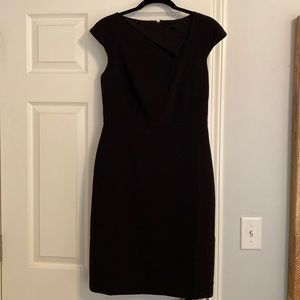 Ann Taylor - asymmetrical neckline pencil dress